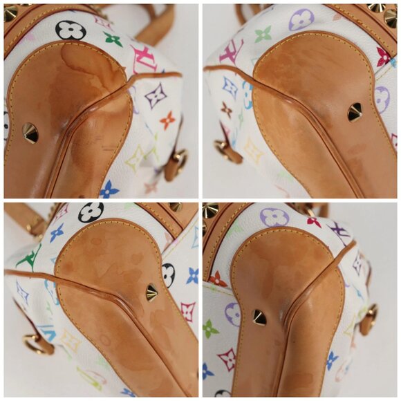 LOUIS VUITTON Monogram Multicolor Courtney MM Bag 2way White M45641 Auth 124887V - Picture 15 of 16